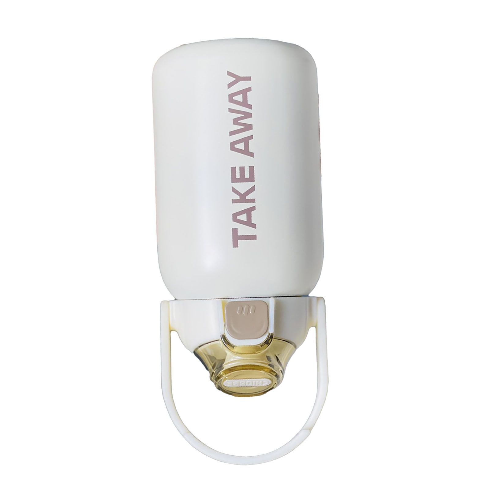850ml Insulated Water Bottle Large Capacity with Bounce Cap Straw Winter Insulated Cup for Outdoor Beige — image 4