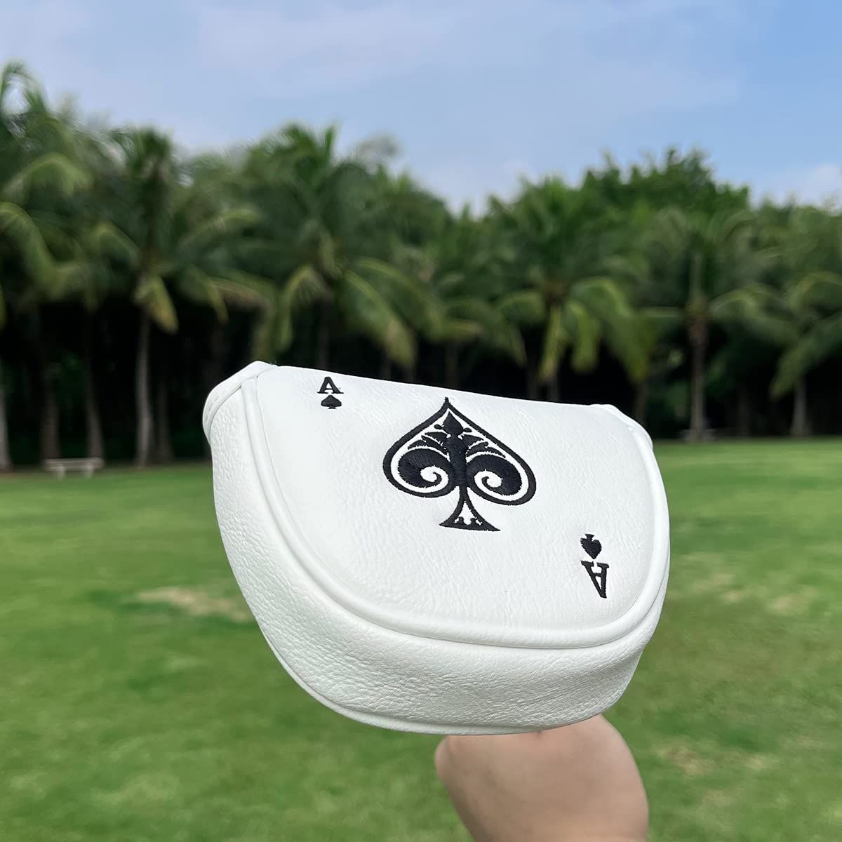 Golf club cover with ball shaped push rod, magnetic club protector, golf club cover factory push rod cover โ image 2