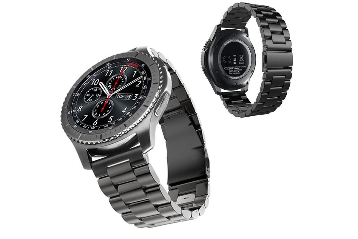 Stainless Steel Replacement Band for Samsung Gear S3 Strap-Black 20mm โ image 5