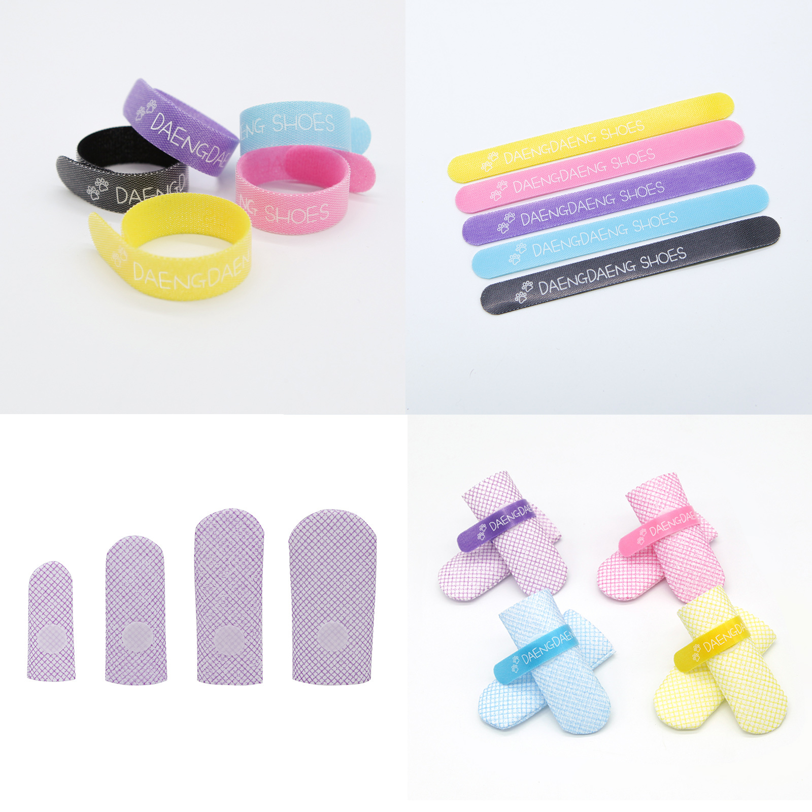 28pc X Dog Shoes Waterproof Disposable Boots Anti-Slip Pet Socks M VIOLET — image 4