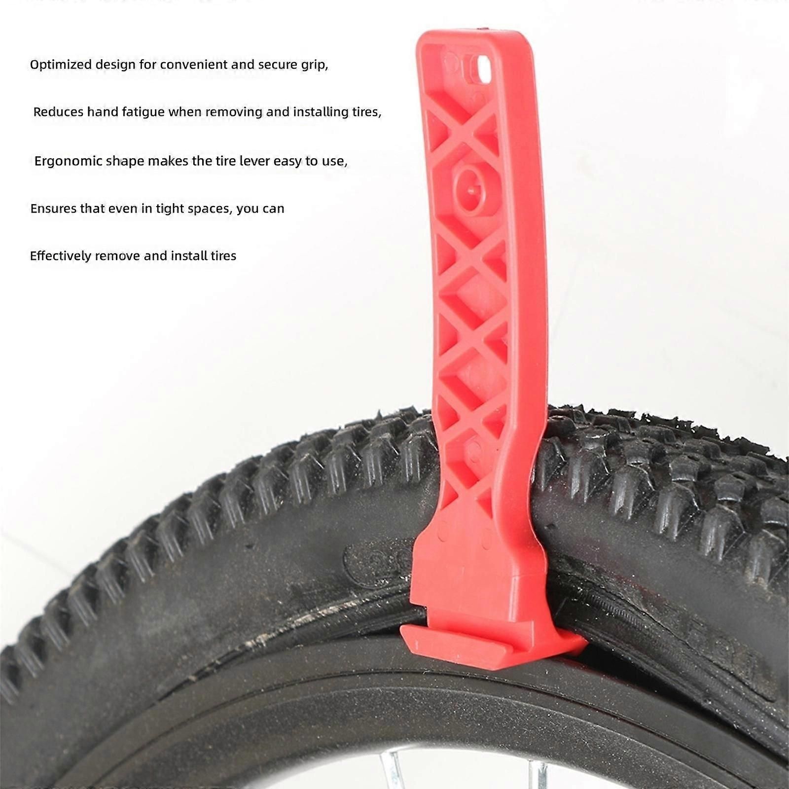 Bicycle Tire Lever ABS Tyre Removal Tool Bike Repair Tool Rim Protector Accessory for Mountain Road Bikes - Blue โ image 3