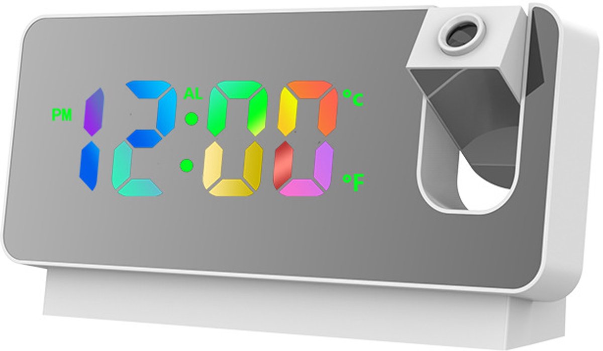 Wekker - Projection Alarm Clock - Digital Alarm Clock - Wekker Children's Alarm Clock - LED Mirror Alarm Clock - Wekker with Projection - Projection Alarm — image 6