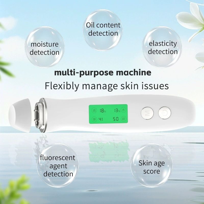 Professional Skin Moisture Tester, Digital Facial Oil Detector, High Precision Skin Hydration Analysis Meter, Hydration monitor,Portable Skin Analyzer with LCD โ image 5