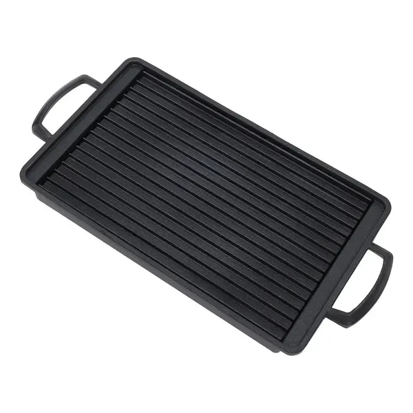 Mini Aluminium Alloy Charcoal Grill Pan with Fast Even Heating for Home Cooking, Camping and Picnics, Black, 24 × 15 cm — image 4