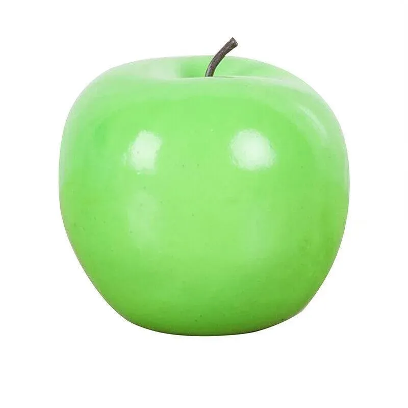 10 X Artificial Green or Red Apples for Home Party Wedding and Shop Decor - Green β image 3