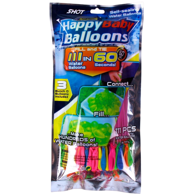 6 x Bunches Of water Balloons total 111 pack Rapid-Filling Self-Sealing Water Balloons — image 3