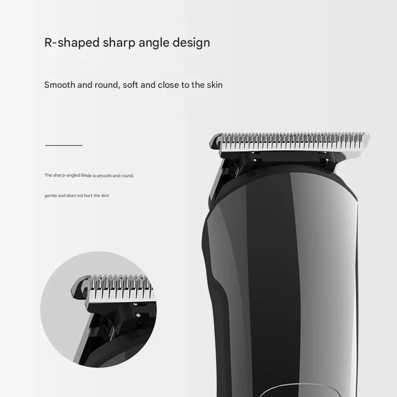 All-in-One Professional Men's Grooming Kit - IPX7 Waterproof Hair Clipper & Beard Trimmer with LED Display(Grey) — image 2