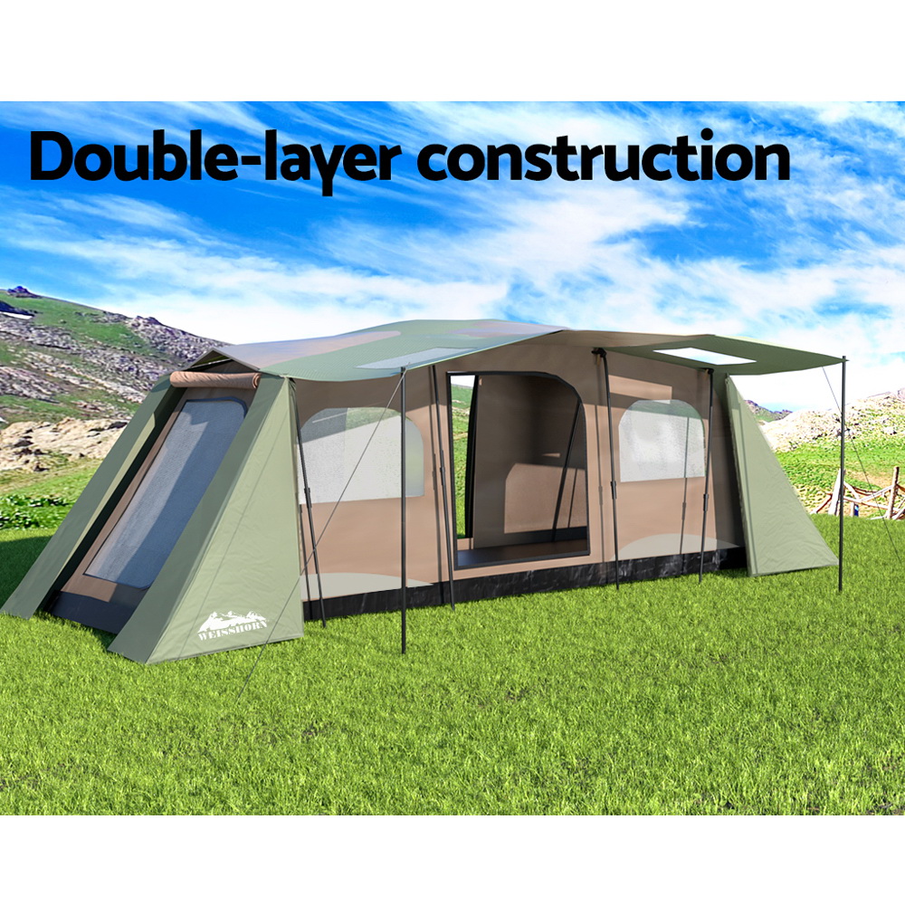 Weisshorn Instant Up Camping Tent 10 Person Outdoor Family Hiking Tents 3 Rooms — image 3