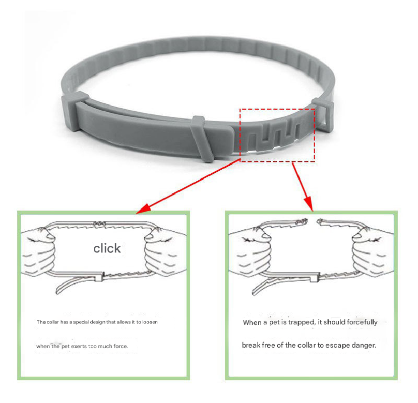 3-Pcs Green 8-Month Flea and Tick Repellent Collar for Dogs and Cats – Waterproof, Adjustable & Safe with Natural Herbal Oils(38cm) — image 4