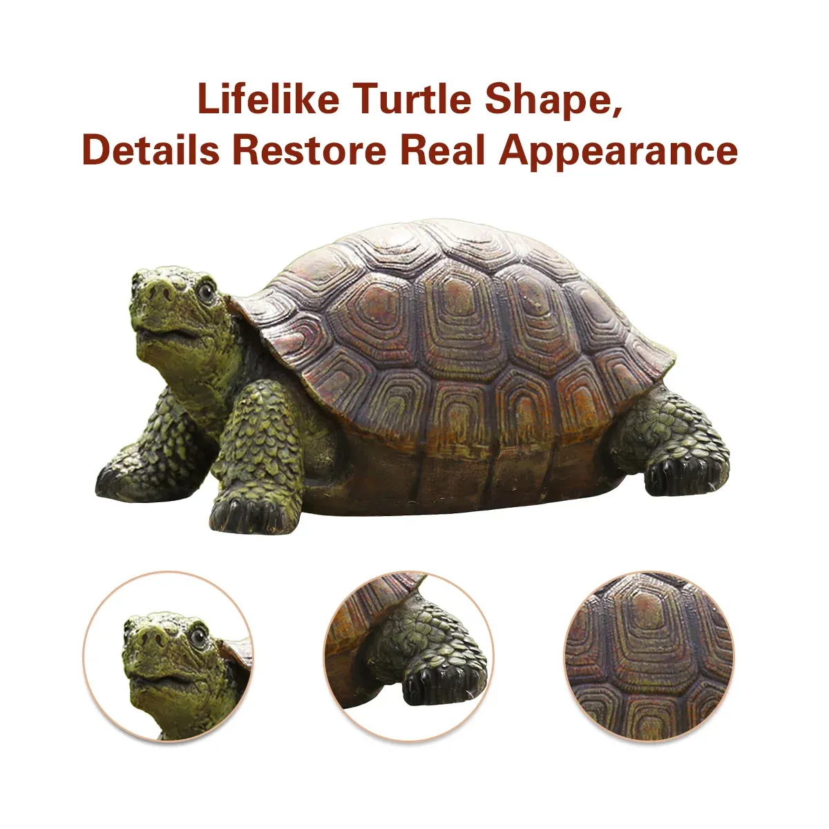 Simulation Turtle Ornaments Resin Craft for Home Office Tabletop Nautical Decor — image 5