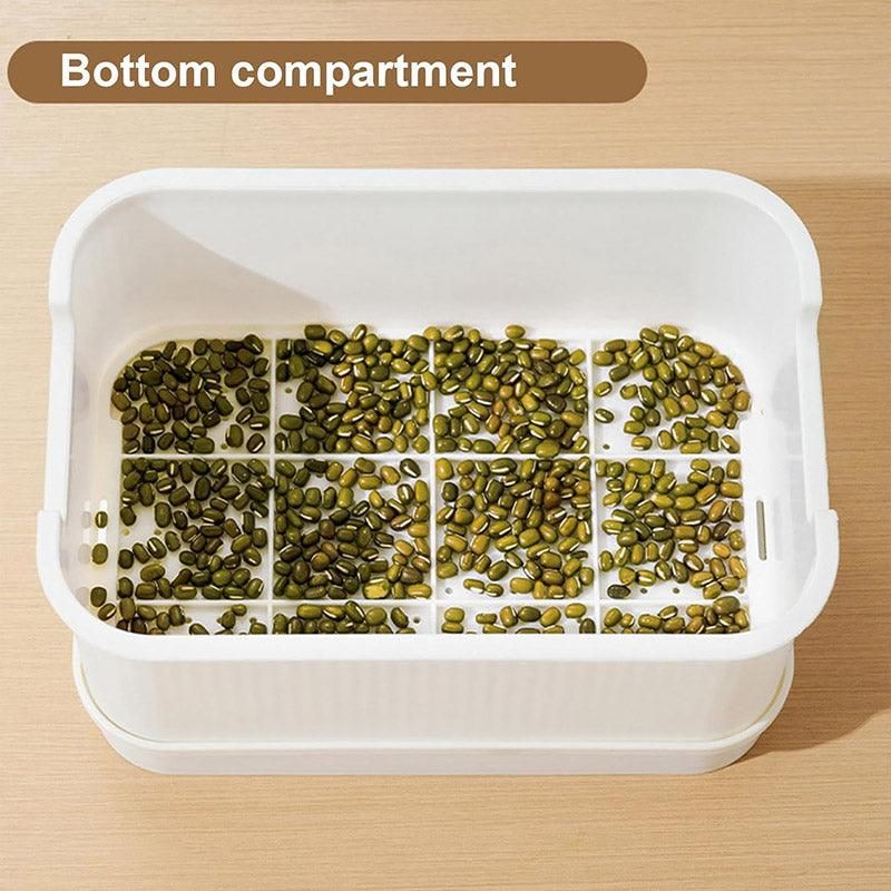Seedling Tray Sprout Tray Soilless Hydroponic Planting Pot for Indoor Gardening - Green โ image 6