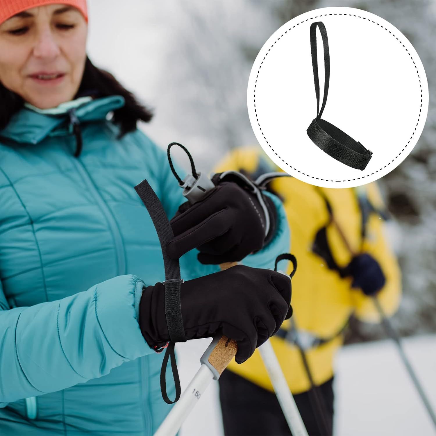 4 Pieces Sport Glove Strap Glove Leash Wrist Strap Ski Handcuff for Hanging, Outdoor โ image 5