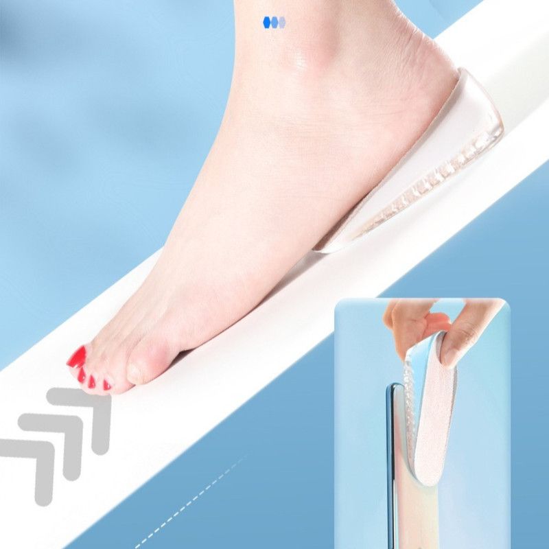 Women's Silicone Invisible Height-Increasing Heel Insoles, Comfort Elevator Half Insoles for Sneakers—2 cm Height—Black — image 5