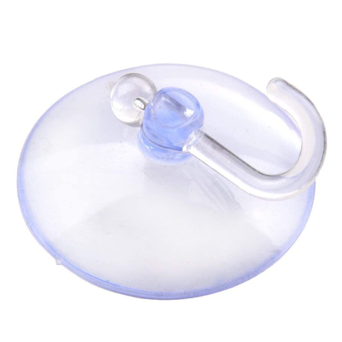 3 Pack Suction Cup Hooks, Clear Plastic Suction Cups Wall Hooks Transparent Reusable Suction Cups Sucker Pads Hooks (30mm) โ image 3