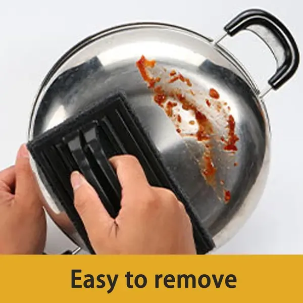 3 Pack Grill Cleaning Brush Set, Deep Cleaning PP Bristle Scrubber With Handle for Gas, Charcoal and Electric Grills, Black — image 5
