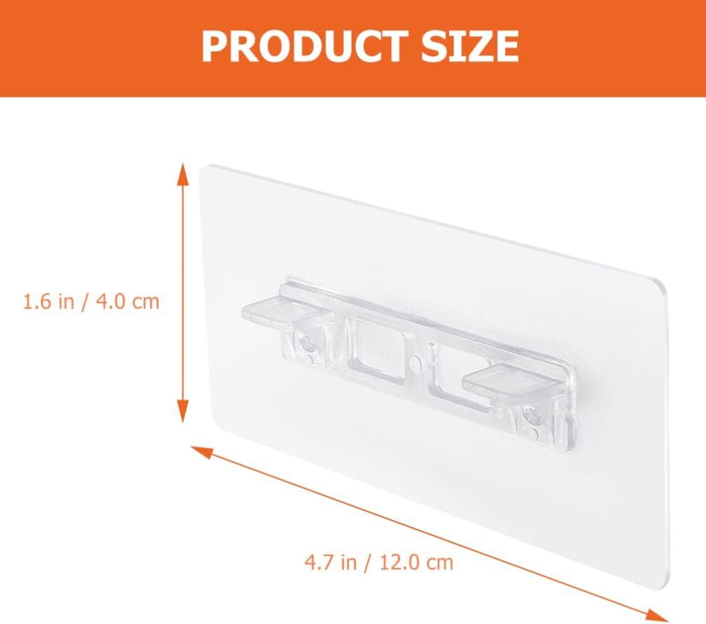 8 Piece Transparent PVC Shelf Brackets for Cabinets and Bookcases โ image 3