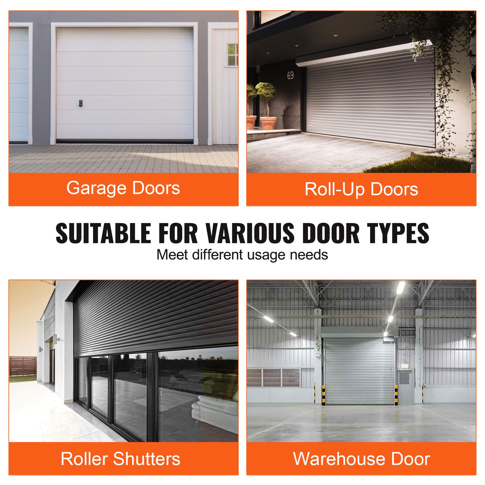 Garage Door Seals Bottom Rubber, U Shape +O Ring Combination Garage Door Bottom Weather Seal, 16ft Weatherproofing Garage Door Seal, 5/16 inch T-ends and 3 3/4 — image 6