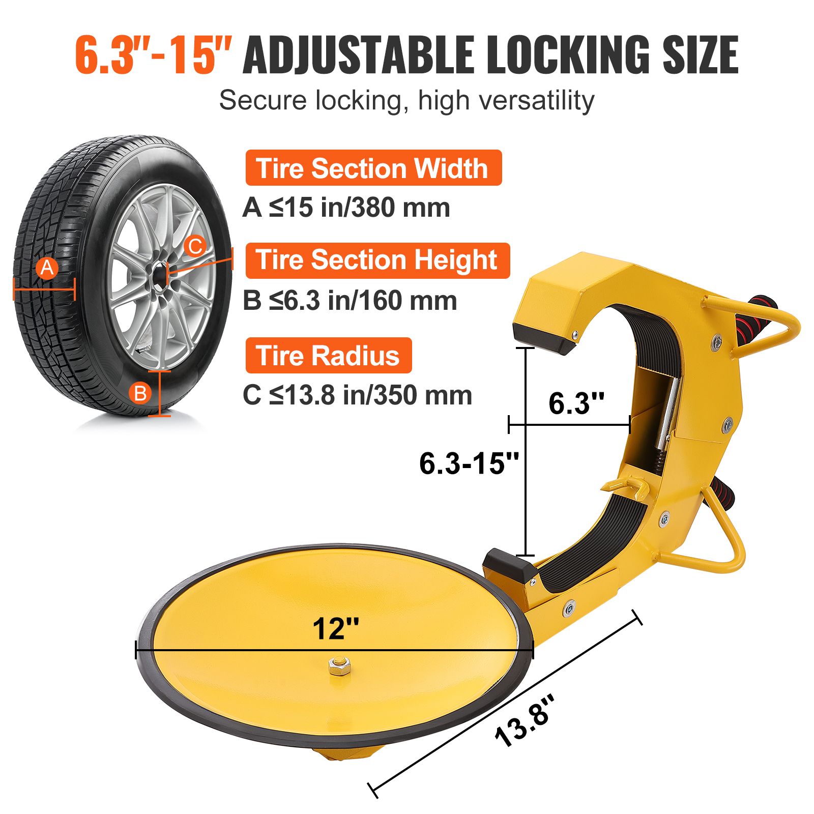 Heavy-Duty Anti Theft Tire Lock — image 3
