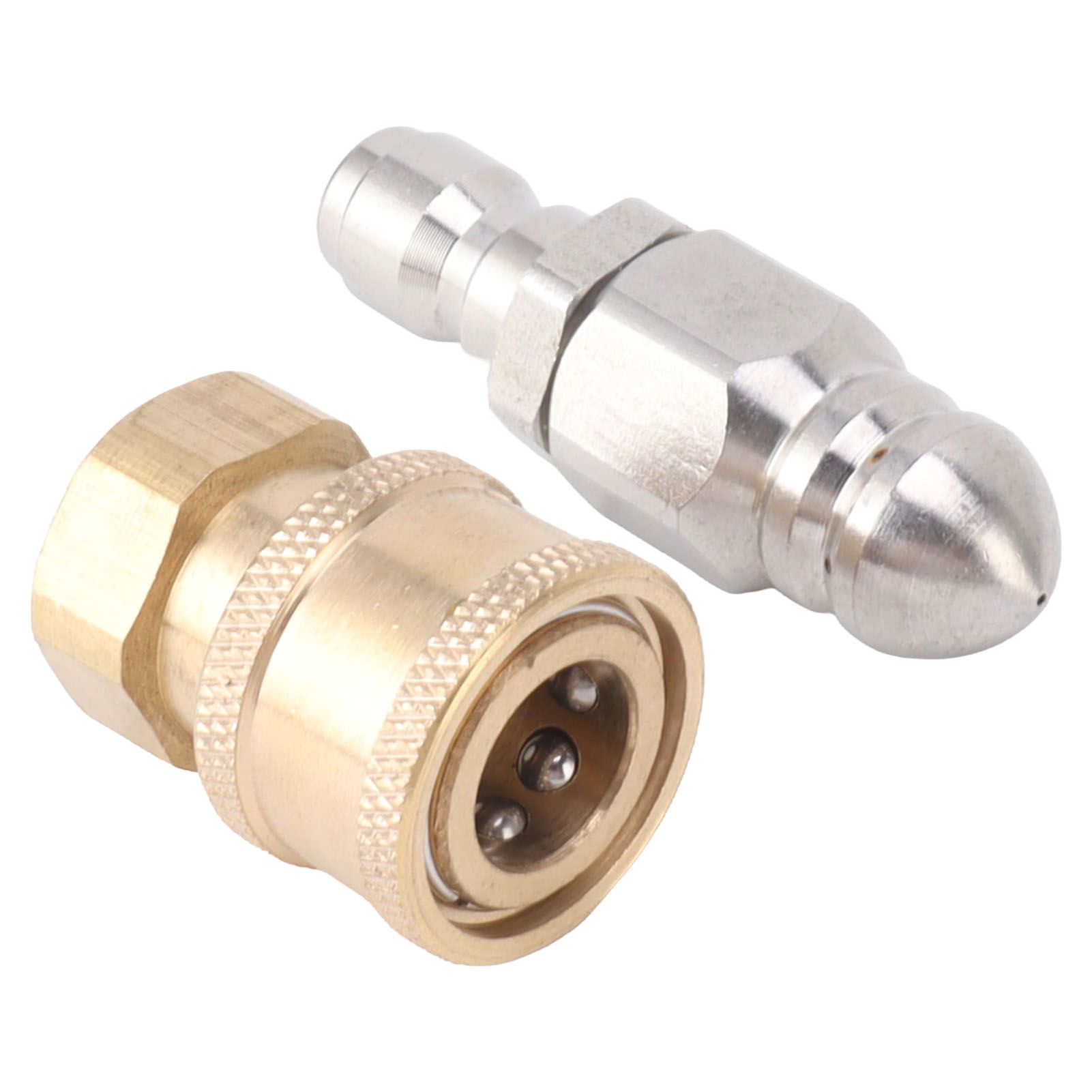 Compact Sewer Nozzle G1/4 Quick Insert Drain Hose Nozzle Pressure Washer Nozzle Fittings Sewer for Internal Thread G3/8 — image 3