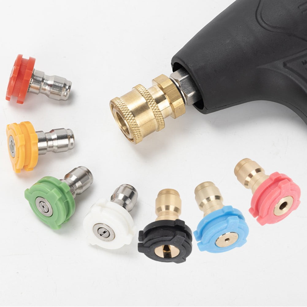 Car Washing Machine 1/4 Nozzle High Pressure Nozzle Fan-Shaped Quick Fittings 1.6 mm ā image 3