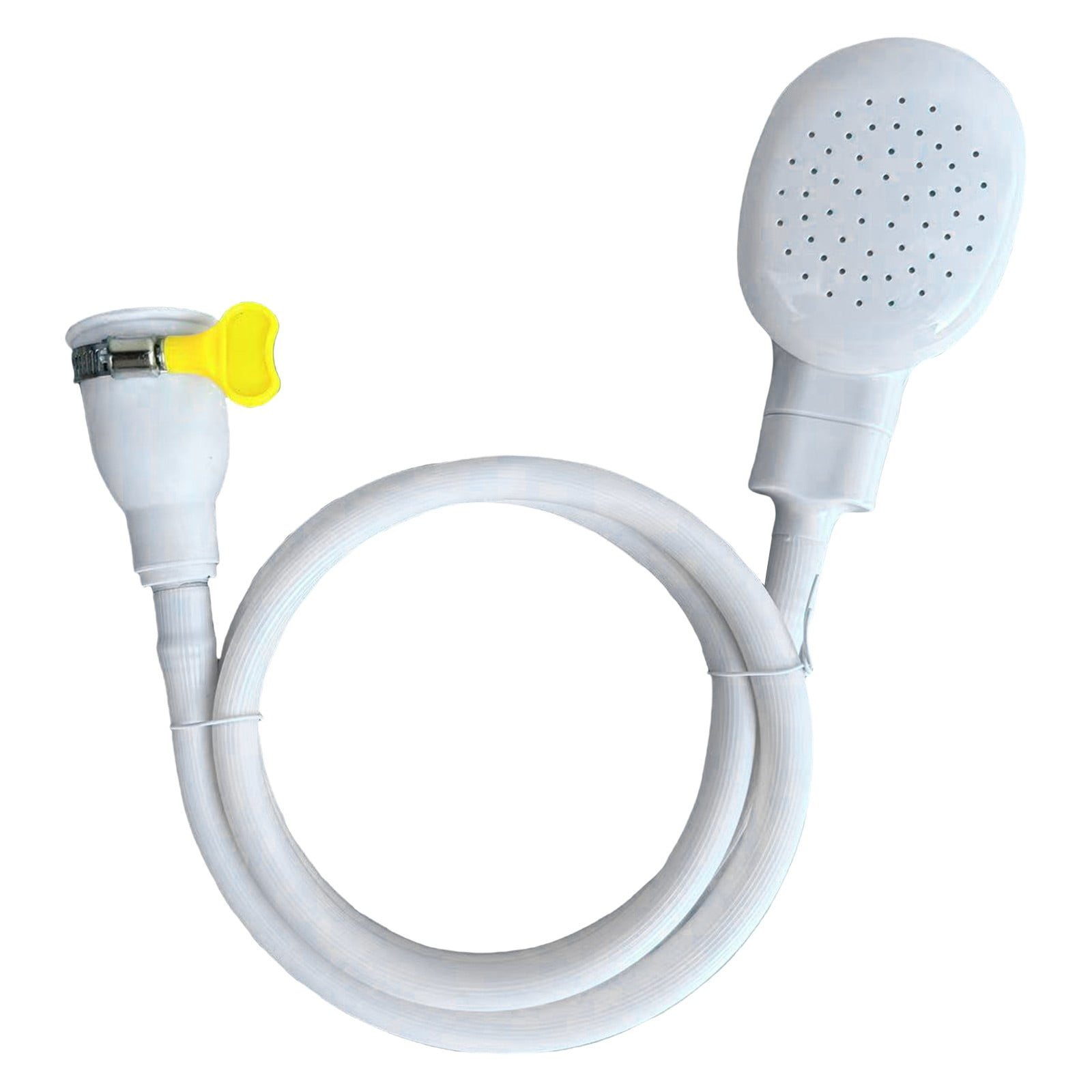 Portable Sink Hose Faucet Sprayer Sink Spray Rubber Hose Shampoo Sprayer Handheld Faucet Shower for Pets, Bathing Baby, Washing Hair, Rinsing, White