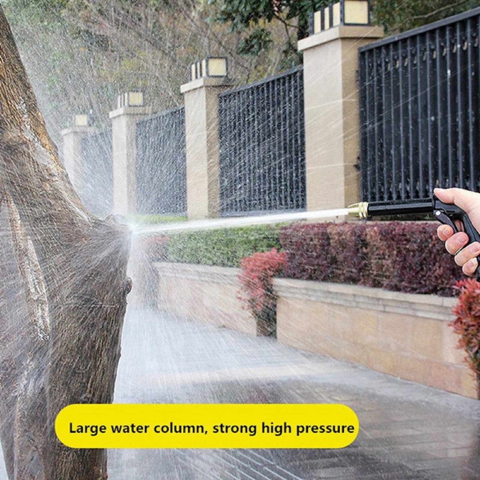 High Pressure Spray Water Gun Washing Garden Watering Hose Nozzle Sprinkler Car Cleaning Wash Tool Kits Auto Washer Black โ image 5