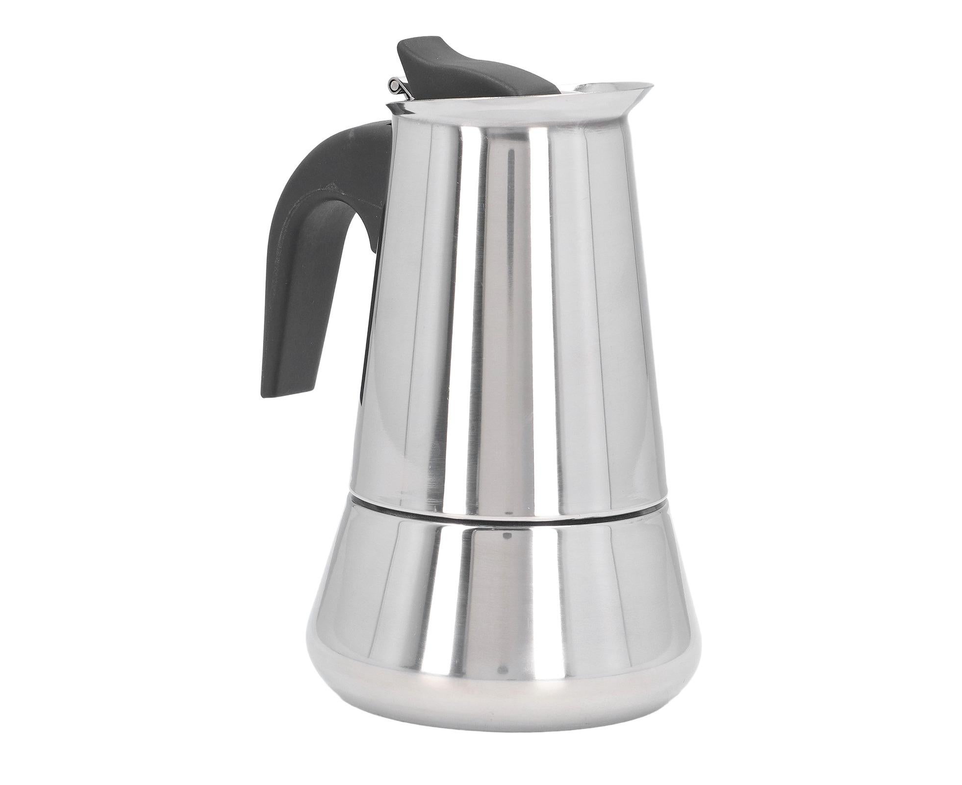 Stovetop Coffee Maker, Large Capacity Stainless Steel Moka Pot, 4 Cups, 400ml โ image 3