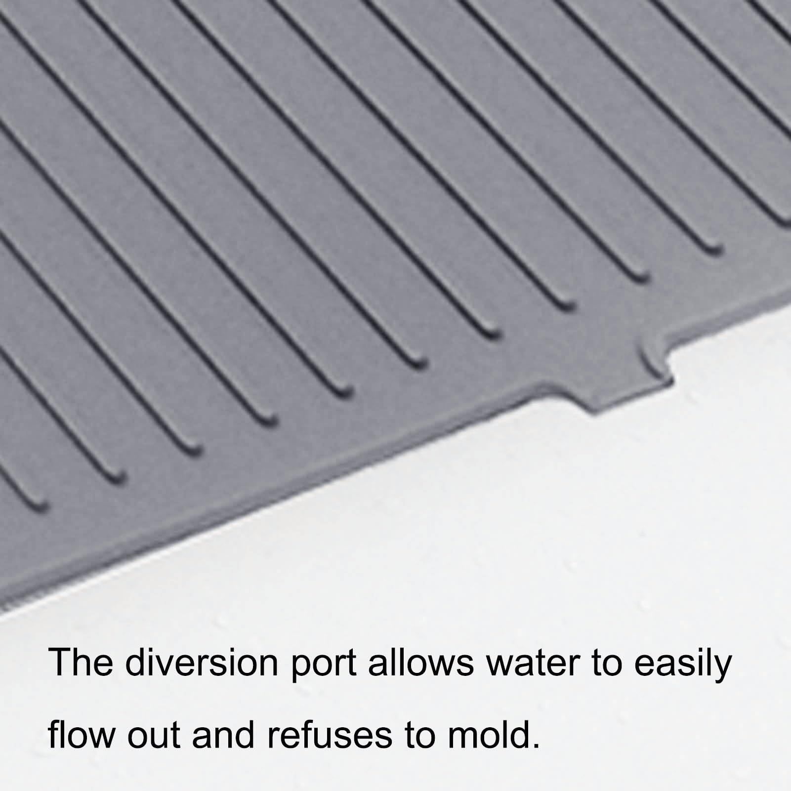 Faucet Mat Splash Catcher, Handle Drip Catcher Tray, Multipurpose for Kitchen Dish Drying Mats Sponge Holder — image 5