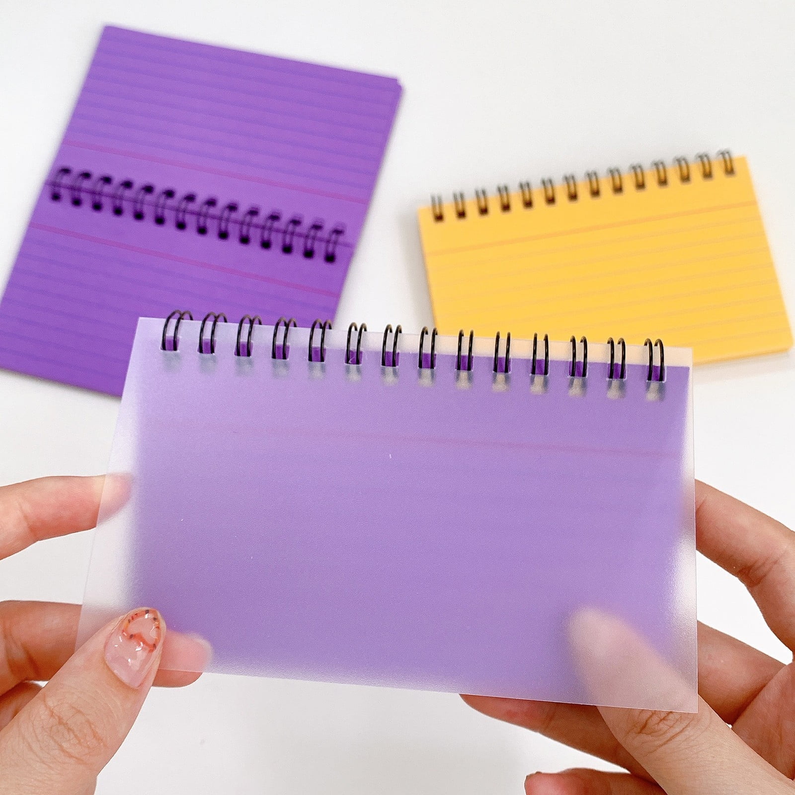 50 Pieces Multicolor Index Cards 3x5 Inches Ruled Index Cards Sprial Note Taking Paper in Multiple Colors for Schǒ-ǒl Learning Memory Recipe Memo Scratch Pad — image 4
