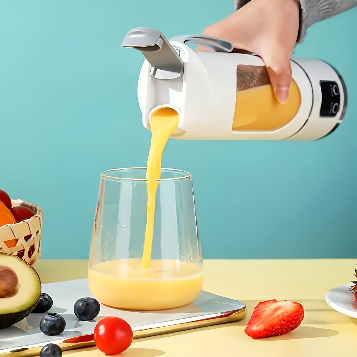 Portable Home Small USB Charging Mixer & Juicer - Easy to Clean, Suitable for Fruit Vegetable Drink, Smoothie Multifunctional Juicer Cup — image 3