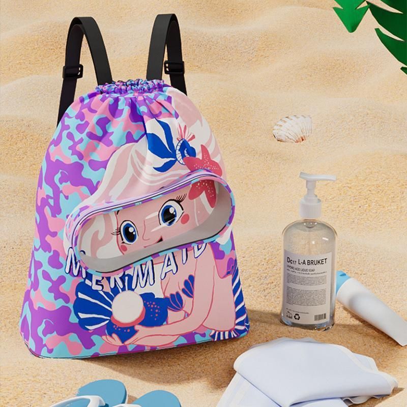 Waterproof Swim Backpack Durable Storage Bag Beach Pool Outdoor Travel - Blue-Large (Double layer) โ image 6