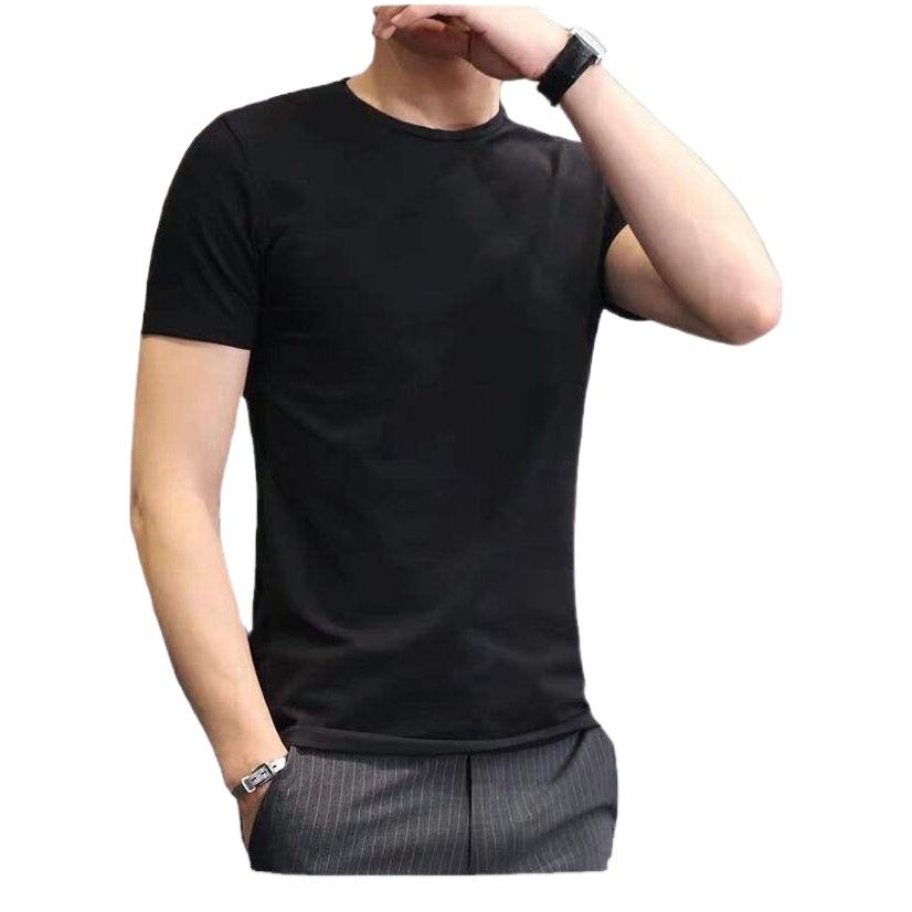 Men Tshirt White Slim Fit Short Sleeve White [slim edition]] L — image 2