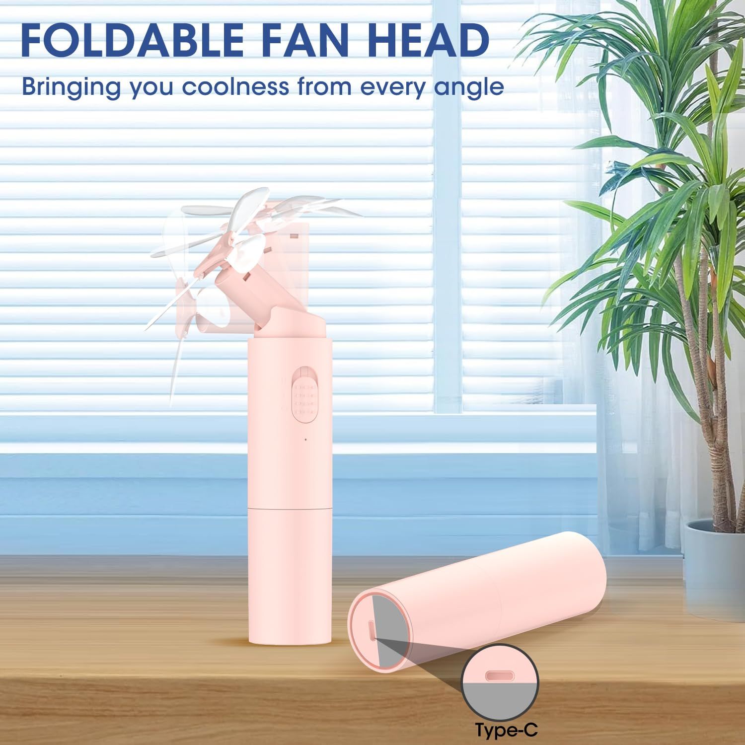 Handheld Fan Rechargeable, Mini Portable Fan Small Hand Fan — image 4