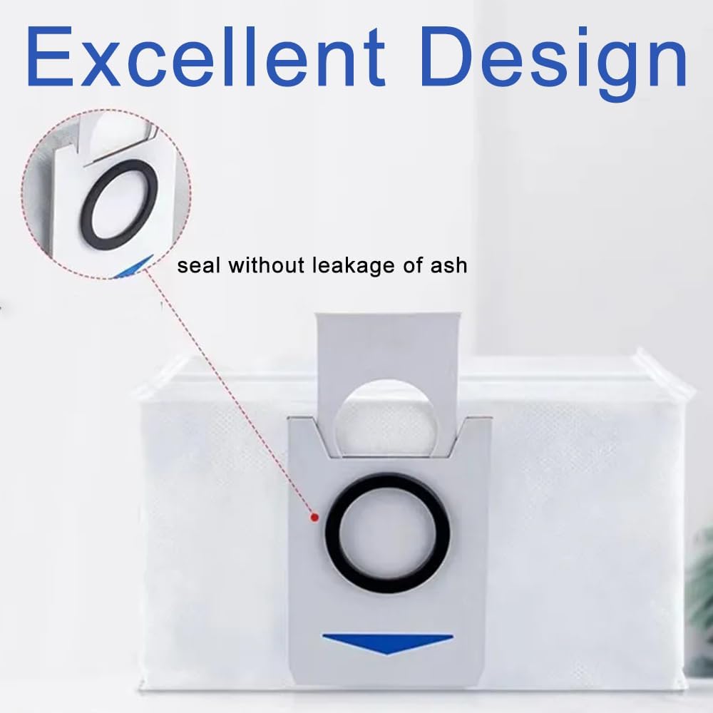 Dust Bags Spare Part for Ecovacs Deebot X1 Plus T10 Plus Robot Vacuum Cleaner Replacement Dust Garbage Bag Accessories (6 Pcs) — image 4