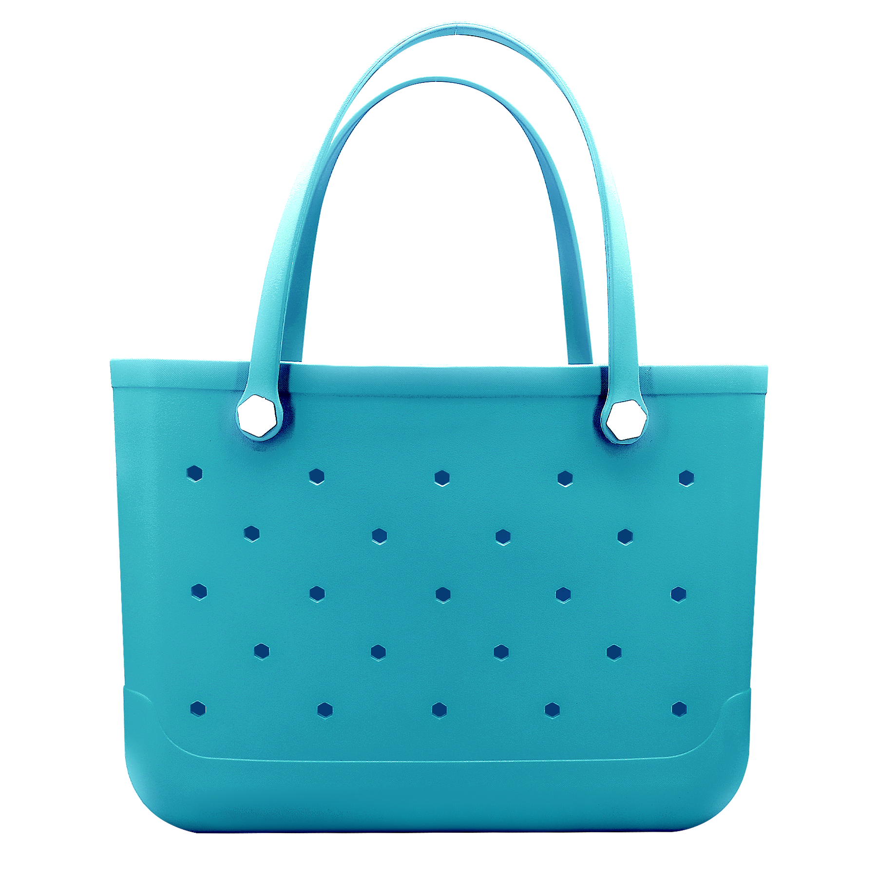 Waterproof Hexagon Mesh Beach Bag - Large Capacity Travel Storage Tote for Swimwear Towel Sunglasses - Lake Blue Large 48x34x24cm