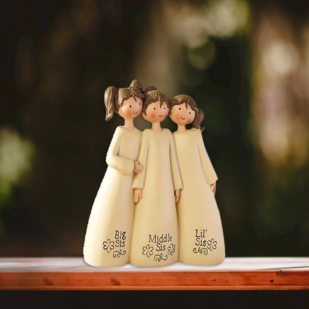 1Pcs 3 Sisters Statue Celebrating Friendship Gifts Memorial Friendship Sister Friend Sculpture Resin Home Decoration for Friend — image 5