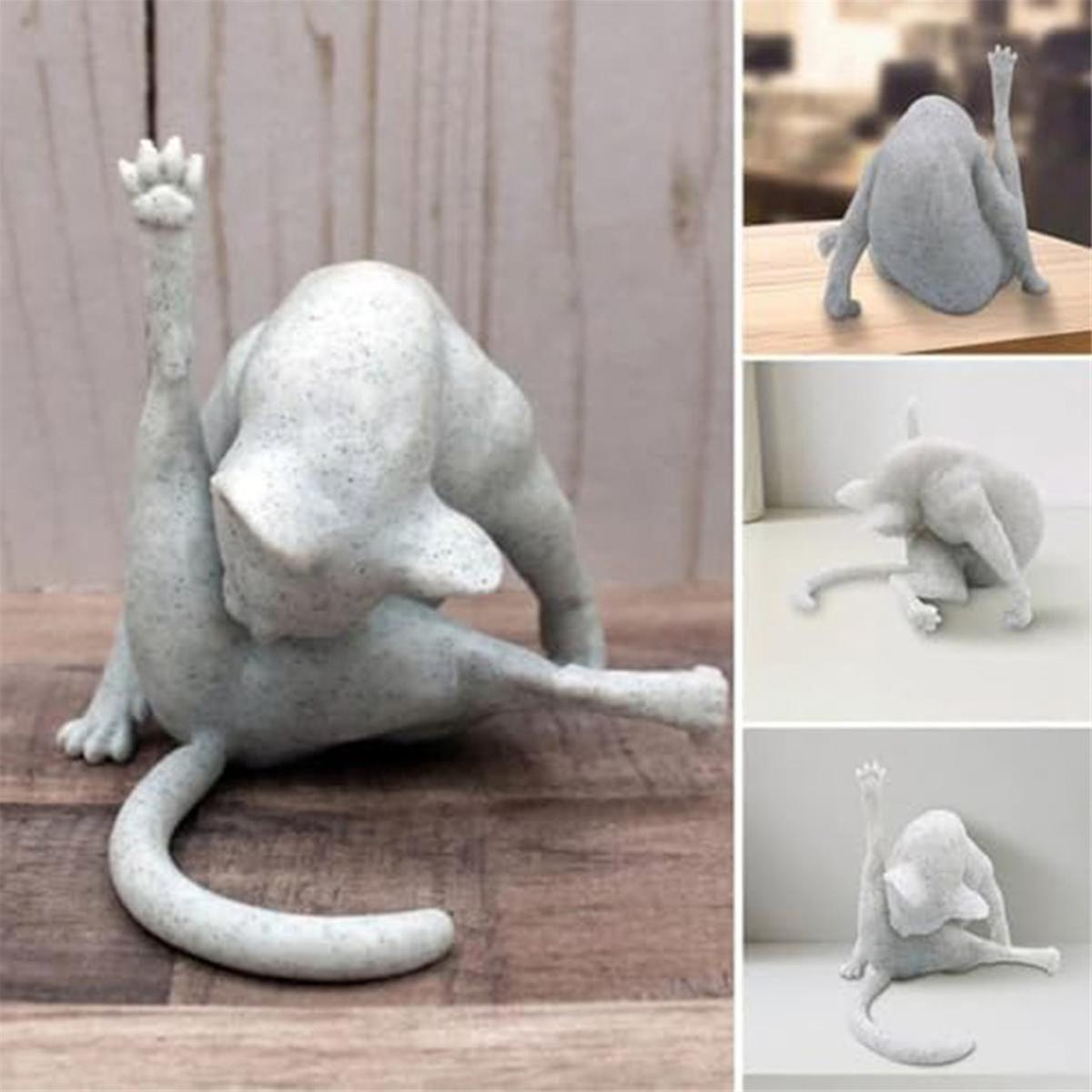 Cat Sculpture Funny Cat Figurines — image 2