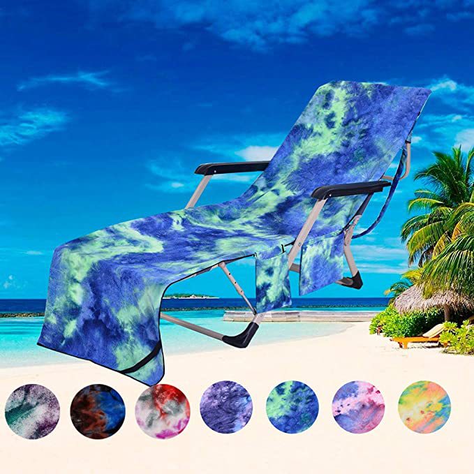 Beach Chair Cover with Side Pockets for Garden and Sunbathing โ image 5