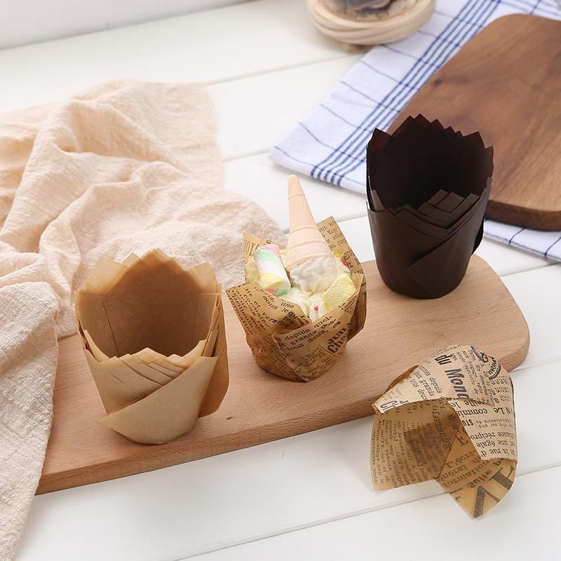 1000PCS Grease-proof Cupcake Liners Muffin Cup Cake Paper Cup Large - Cowhide — image 5