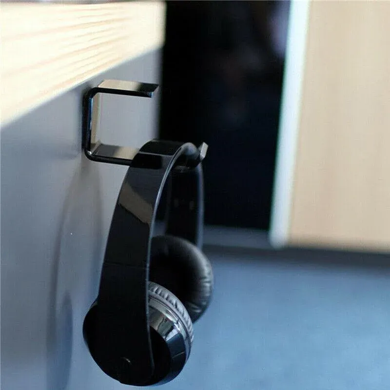 Mount Holder Hook Dual Headset Tape New Clever Headphone Stand Hanger Under Desk โ image 6