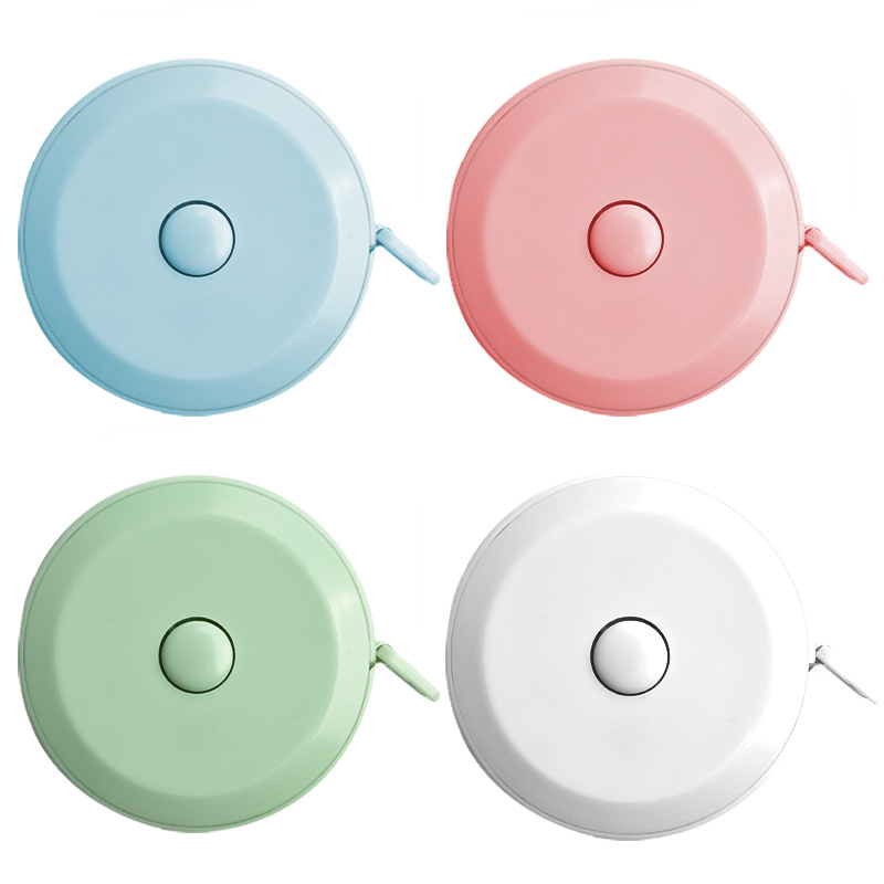 4 Pieces Flexible Body Measuring Tape for Sewing, Fitness and Waist Measurements, Retractable Metric Tape for Home, 150 cm,Multicolor