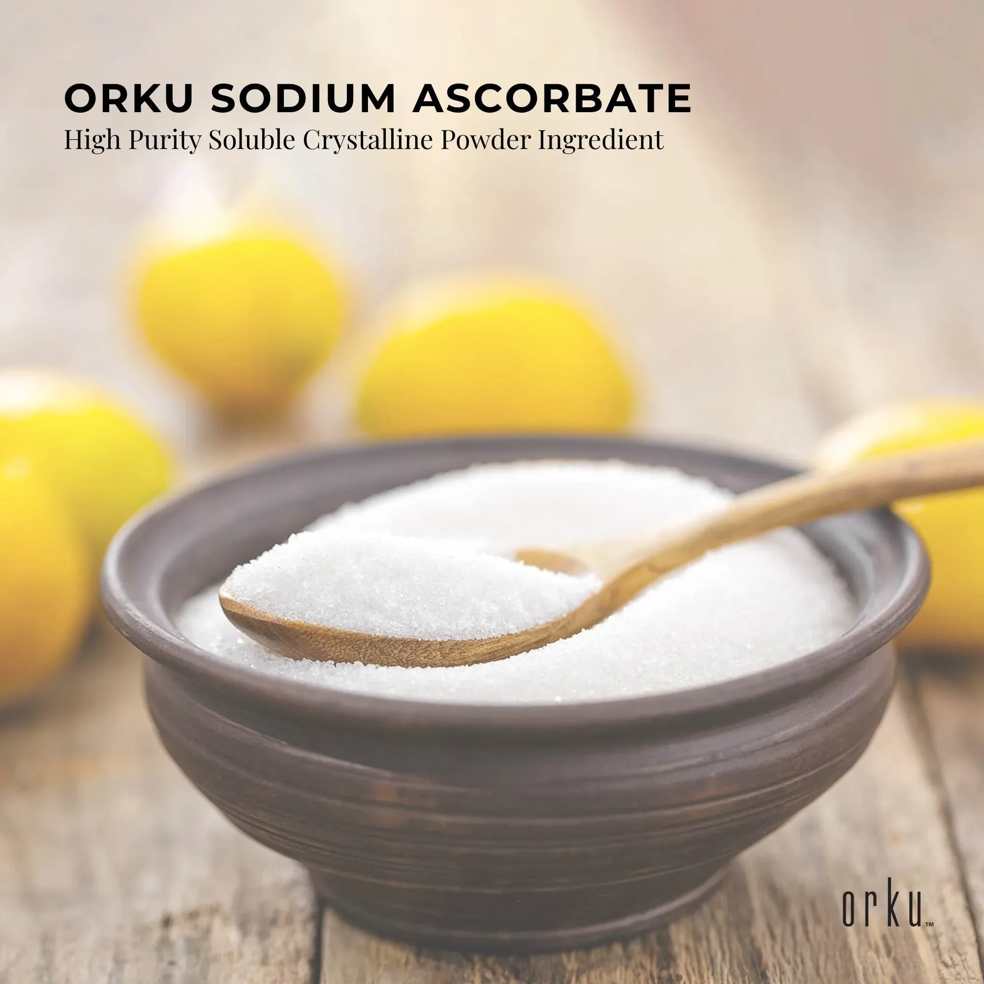 Orku 10Kg Sodium Ascorbate - High Purity Soluble Crystalline Powder Ingredient — image 3
