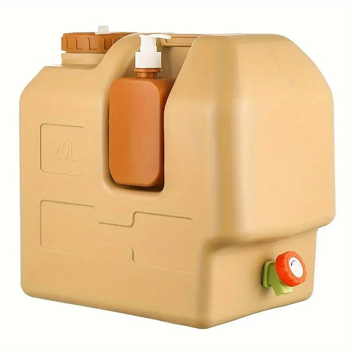 20L Outdoor Camping Portable Storage Bucket with Tap Drinking Water Container β image 2