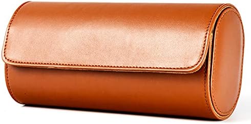 Premium Leather Mechanical Watch Storage Box - 3 Slot Dustproof Travel Case for Home Use, Brown โ image 6