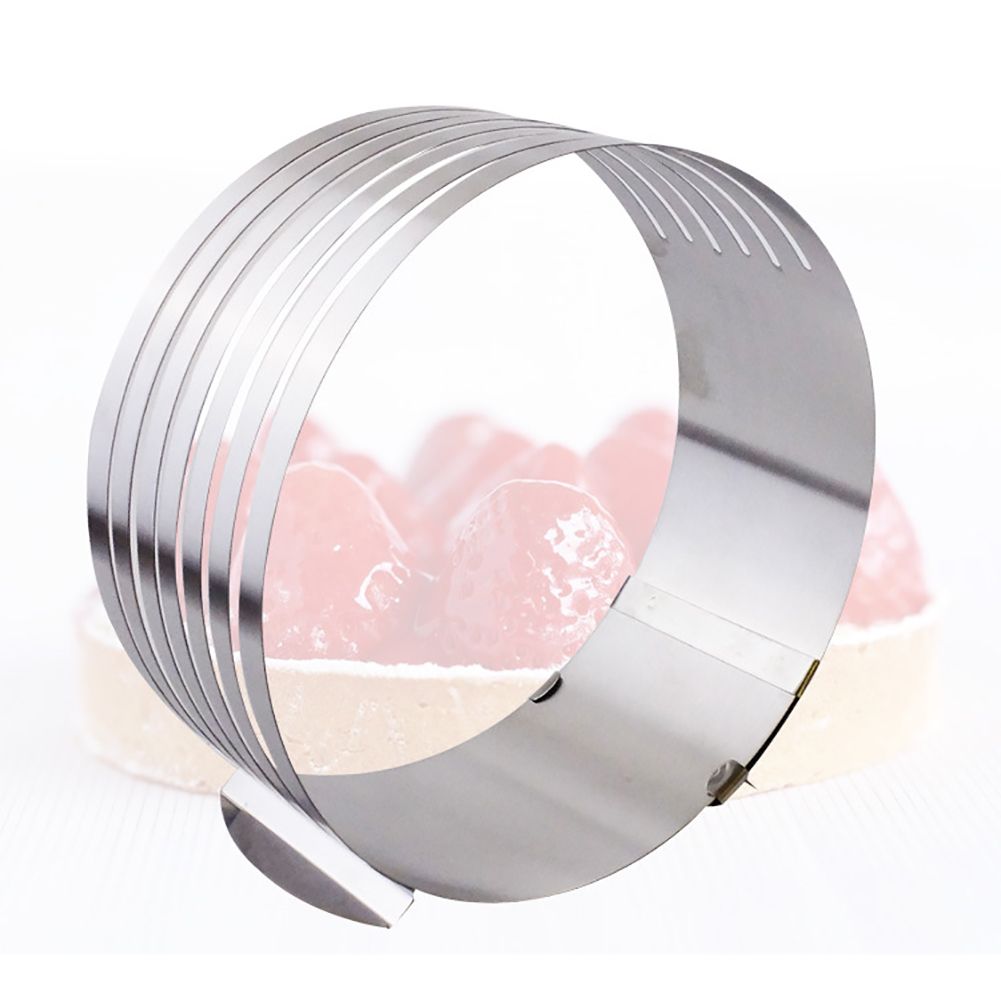 16-20cm Stainless Steel Adjustable Cake Ring Telescopic Cake Cutter Kit Mousse Mould Slicing DIY Bakeware Tool — image 5