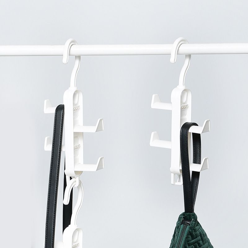 2pcs,Detachable closet wallet hanger, space saving closet handbag hanger rack (with 4 hooks), hanging wallet storage rack — image 4