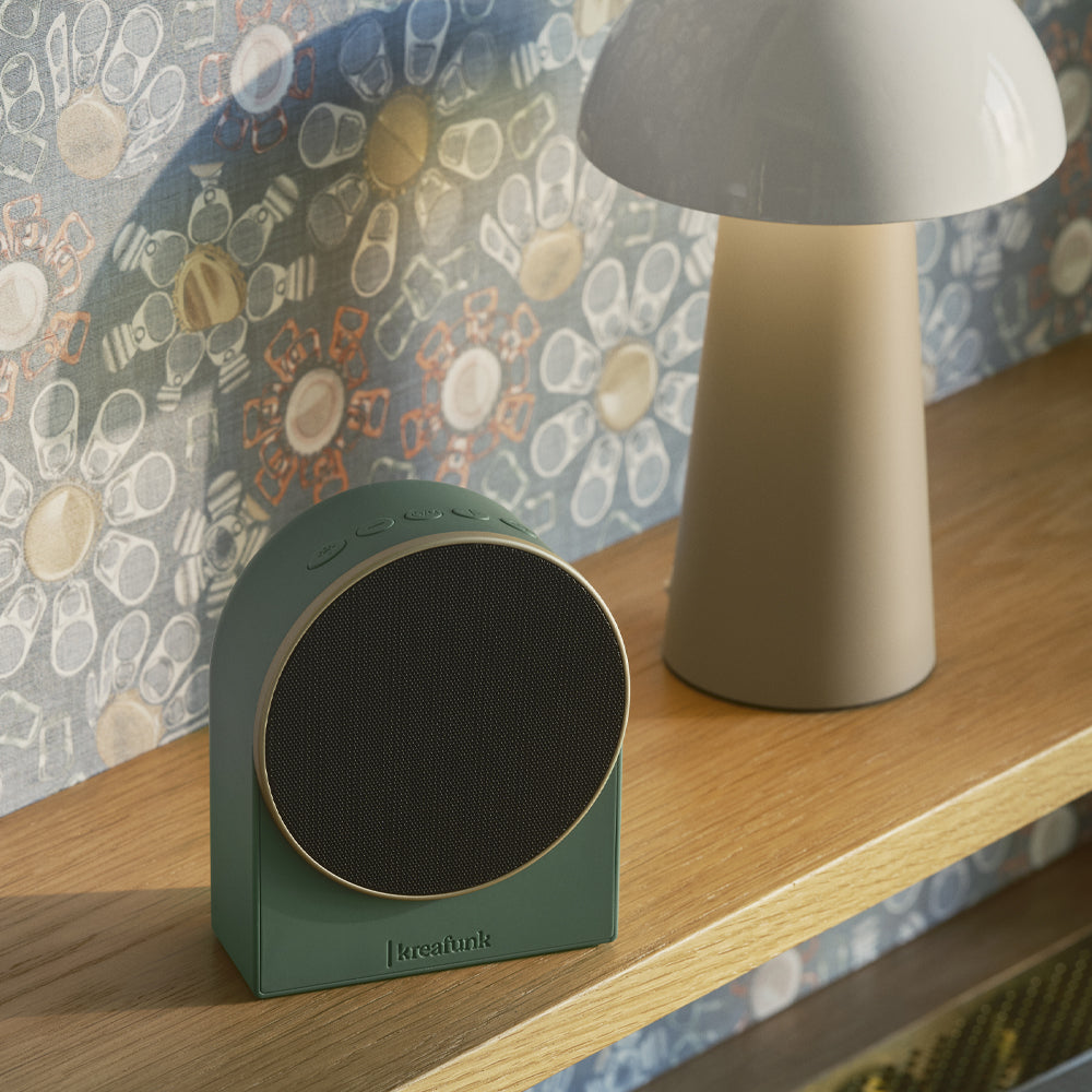Kreafunk Ivy Alarm Clock W/ Bluetooth Speaker - Nordic Green — image 3