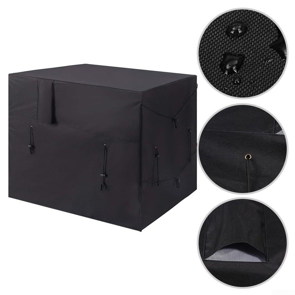 210D Waterproof Oxford Fabric Pool Heat Cover for Outdoor Units with Adjustable Drawstrings, Winter Protection for Spa Equipment โ image 4