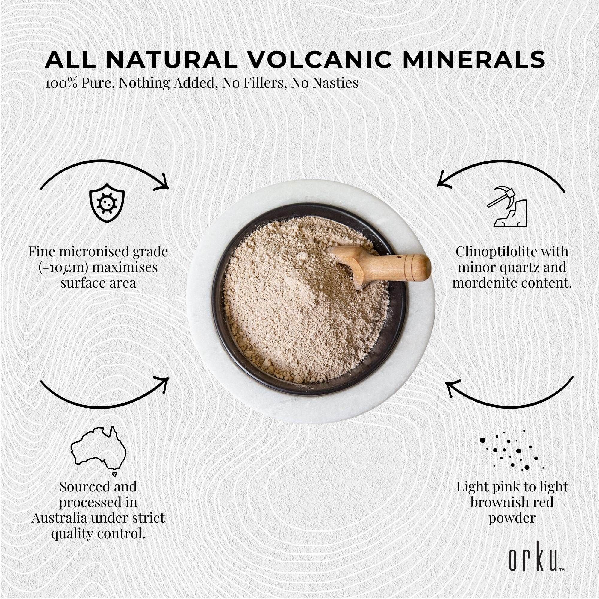 Orku 5kg Ultrafine Micronised Zeolite Powder Tub Natural Clinoptilolite Mineral — image 5