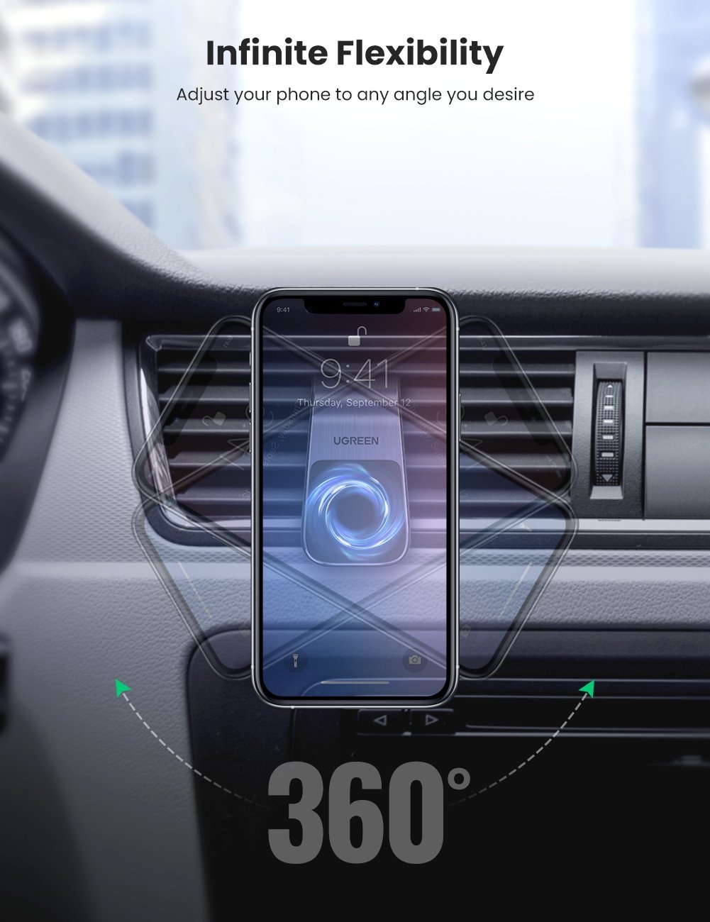 UGREEN 80712 Magnetic Air Vent Car Holder โ image 6
